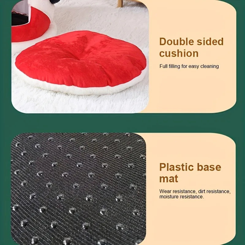 Bed Cats for Winter Christmas Cushions Warm Beds Accessories Pet Supplies Houses House Kitten Habitats Basket Goods Products