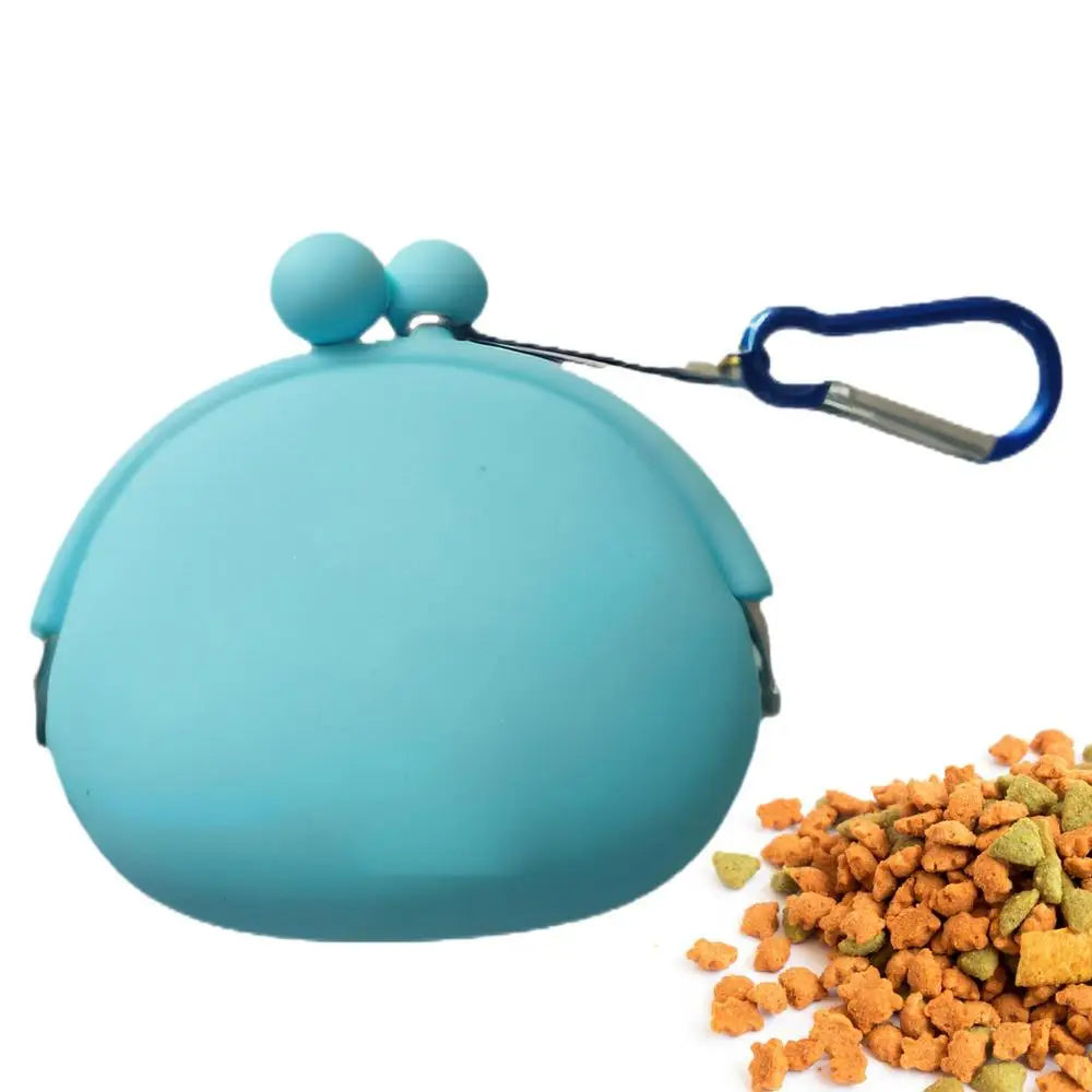 Silicone Dog Treat Pouch Dog Treat Training Pouch Dog Treat Carrier Holder Puppy Treat Snack Bag For Outdoor Walking Supply