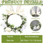 Elegant Dog Wedding Flower Collar and Leash Set for Medium Dogs,Dog Wedding Attire Wreath Bow Pearl Leash Pet Wedding Photo Prop