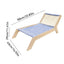 Pet Lounge Chair Portable Solid Cat Hammock Nest Beds Wooden Frame Swing Chair Multifunctional Kitten Raised Bed Cat Lounger