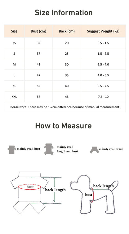 Solid Thick Fleece Winter Clothes for Small Medium Dogs Unisex Teddy Yorkshire Pet Overalls Four Legs Warm Cats Sweatshirts