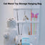 Cat Toy Organizer Wall Organizer Storage Bag Pet Toy Container Cat Teaser Wand Holder Space Saving Wall Storage Felt Bag Indoor