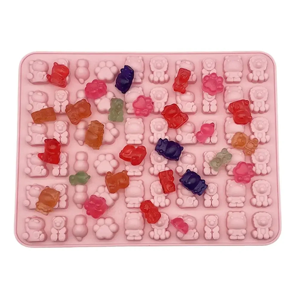 Cartoon Silicone Fudge Mold Super Small Silicone Chocolate Mould Tool Tea Baking Ice Afternoon Ice Mold Maker Mold F2I1