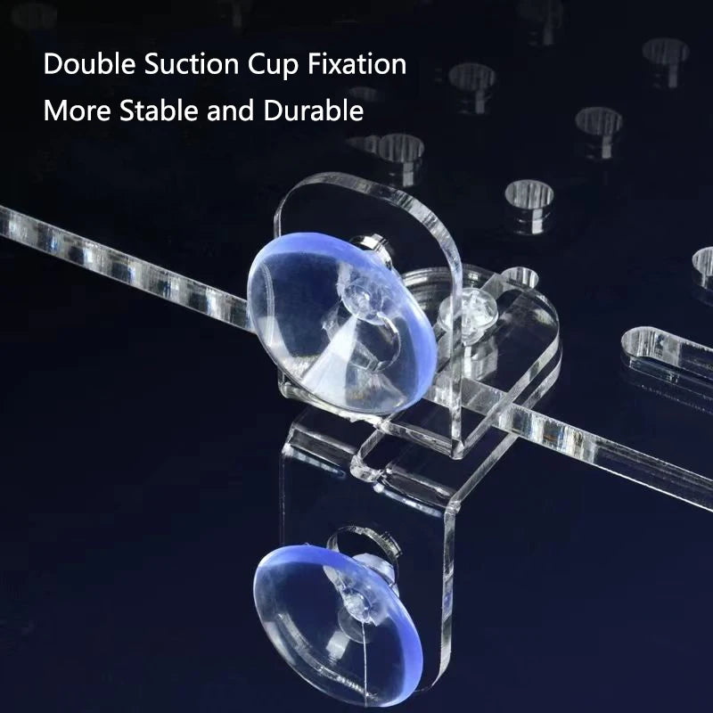 Transparent Acrylic Fish Tank Isolation Board Aquarium Grid Separation Separator Portable Water Supply Acrylic Divider Terrarium
