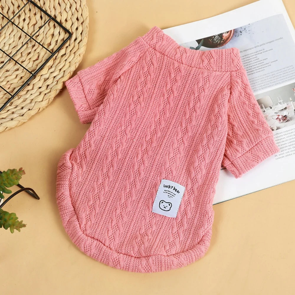 Classic Puppy Dog Knitting Sweater Winter Warm Pet Clothes for Small Dogs Chihuahua Yorkshire Pullovers mascotas Clothing Outfit