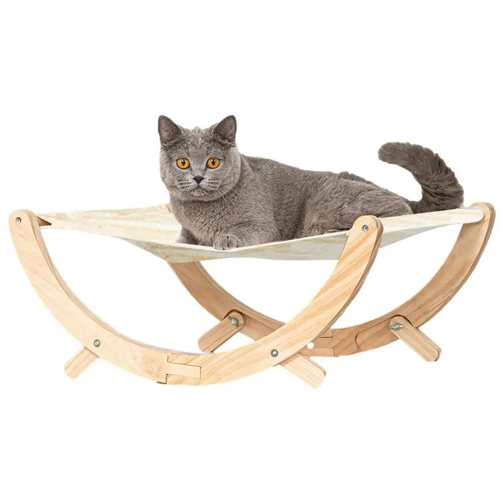 Elevated Cat Bed Anti-Slip Cat Hammock Bed For Indoor Rocking Cat Bed Elevated Pet Furniture Pet Resting Hammock Cat Hammock