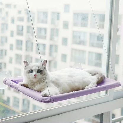 Foldable Cat Window Hammock Bed Soft Comfortable Space-Saving Cats Sunny Window Seat Cats Climbing Frame Pet Accessories