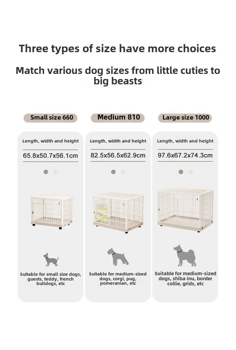 Alice Resin Dog Cage with Toilet Dog Fence Cat Cage Household Dog Cage Medium Size Indoor  Large