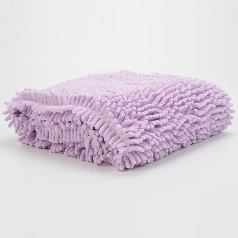 Pet Dog Towel, Super Absorbent Microfiber Towel with Hand Pockets, Quick Dry Shammy Towel Dog Bathing Supplies, Machine Washable