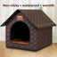 Kennel Winter Warm Waterproof Removable Washable Closed House Kennel Villa Small Dog Corgi Law 11 Pet Nest