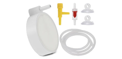 UXCELL 5cm Fish Tank Bubblers Air Stone Nano Air Disk Stone Sets Mini Air Pump Accessories with Tube Suction Cups Air Valve