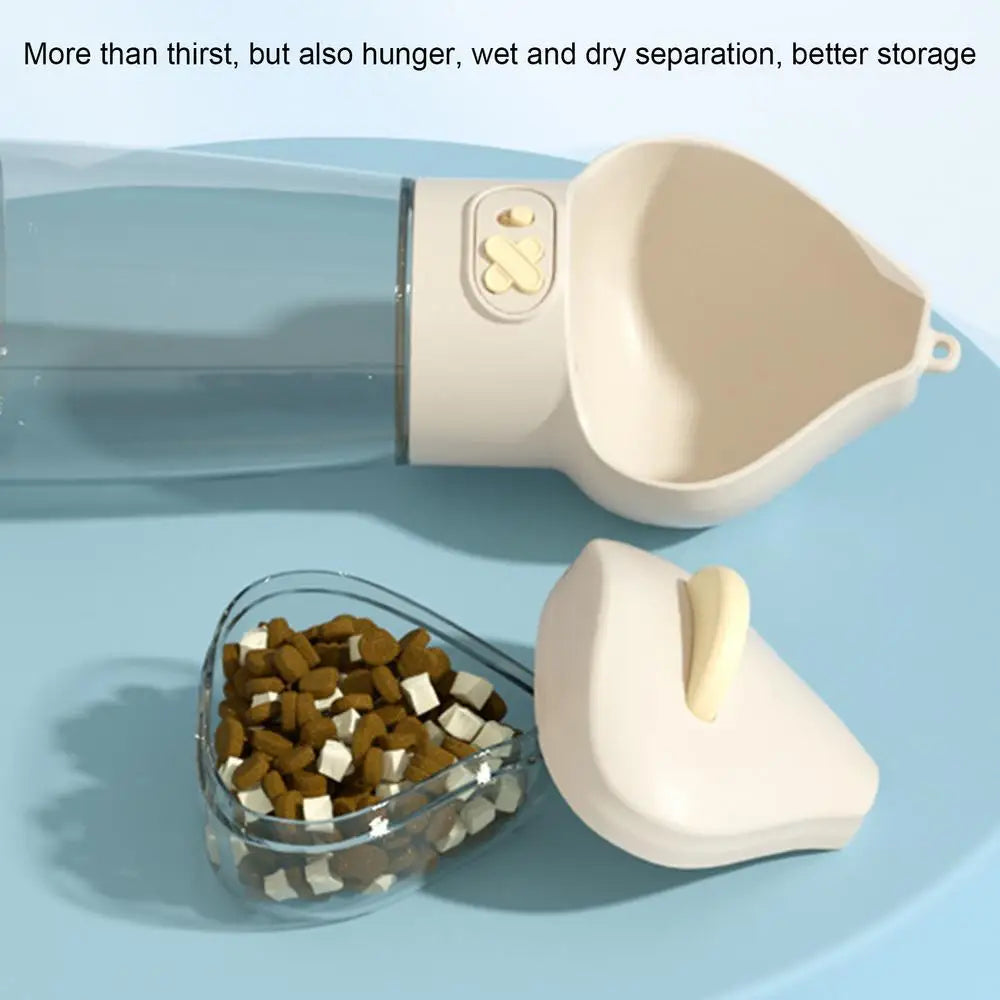 Pet Travel Water Dispenser Portable Puppy Water Bowl Dog Water Container Pet Water Dispenser With Food Container For Dog Cats