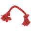 Dog Plush Toy 12cm Diameter Three Strands Of Colored Knotted Cotton Rope Knot  Gnawing And Grinding Dog Toy Fleece Squeak Toys