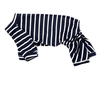 Stripe Dog Pajamas for Small Medium Dogs Female Male, Soft Puppy Bodysuit Onesies Spring Autumn Dog Clothes Doggie Pjs Jumpsuit