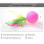 10pcs Mixed Funny Plastic Golf Ball with Feather Cat Toy Interactive Kitten Cat Teaser Ball Toy Pet Supplies