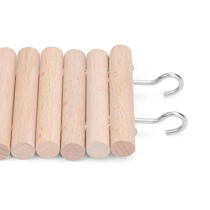 Smooth Wooden Hamster Ladder Climbing Ropeway Hamster Toy Pet Training Round Boardwalk Parrot Boardwalk Parrot Toy Bird Supplies