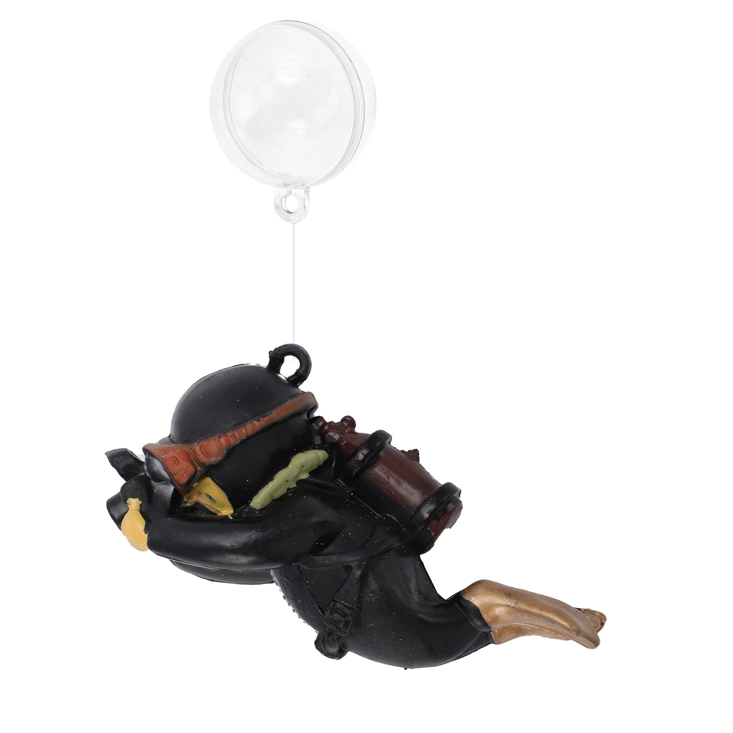 UXCELL Mini Diver Aquarium Decorations Floating Diver Aquarium Ornaments Cute Simulated Frogman Figurines Fish Tank Decor