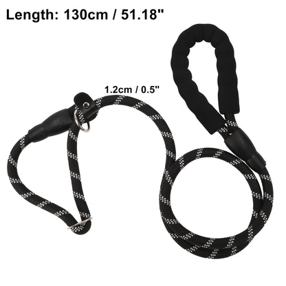 UXCELL Dog Leash Nylon Dog Leash Sponge Handle Reflective Rope for Small Medium Large Dogs Length 130cm 180cm Diameter 1.2cm