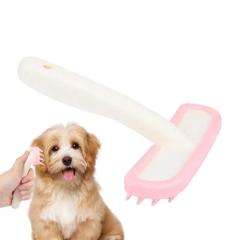 Dog Shower Brush Pet Grooming Shedding Massage Brush Bath Brush for Dog & Cat Hair Cleaner Mats Tangled Hair Comb Soft Silicone
