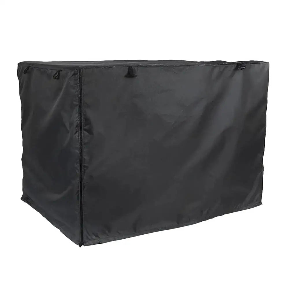 Dog Cage Cover Silver Coated Oxford Cloth Dog Kennel Cover Breathable Double Door Cage Cover Crate Cover With Ventilation