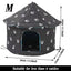 Cat House Dog Nest Waterproof Outdoor Winter Warm Pet Cave Insulated Outside Cat House Home Foldable and Washable Pet House