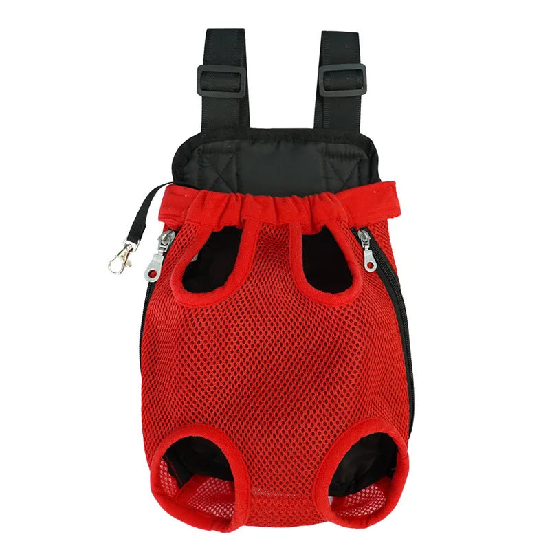 Pet Double Shoulder Portable Dog Backpack Mesh Breathable Carriers Dog Bag for Small Dogs Cat Puppy Outdoor Travel Pet Supplies