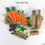 Natural Straw Rope Carrot Hamster Molar Chew toy Small Pets Toys For Hamster Rabbit Grinding Products Gnaw Toy Supplies New