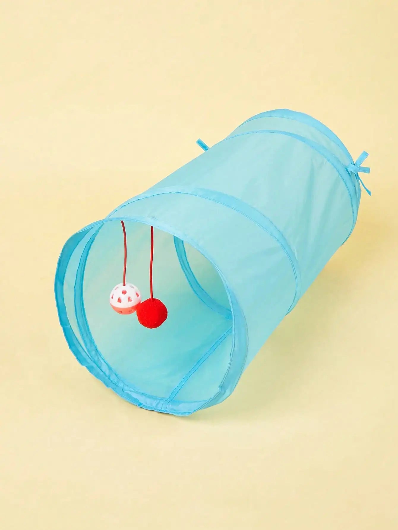 1pc Cat Tunnel Toy, Foldable Polyester Cloth, Rolling Tent,cat Tunnel Cat Toy
