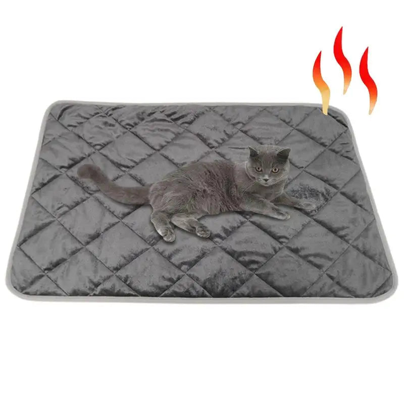 Heating Pad for Cats and Dogs Pet Blankets Temperature Sensing Self Warming Heated Cat Mat, Thermal Blanket, Anti Slip Pads