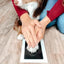 Pet Handprint Footprint Kit Clean Touch Baby Foot Printing Kit Keepsake Pawprint Maker Safe Non-toxic Inkless Inkpad Kits