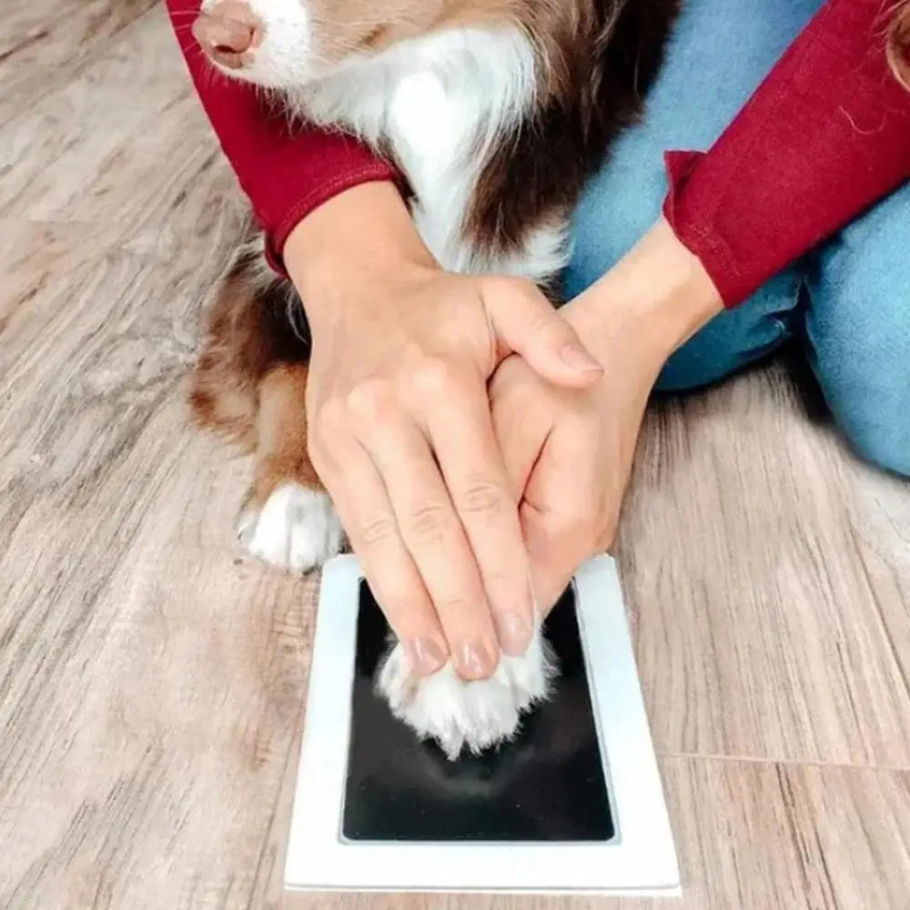 Pet Handprint Footprint Kit Clean Touch Baby Foot Printing Kit Keepsake Pawprint Maker Safe Non-toxic Inkless Inkpad Kits