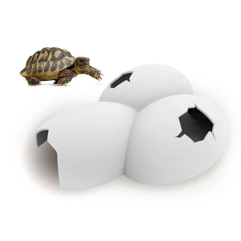Gecko Hide Egg Shape Reptile Simulation Rock Cave Hideouts, Bearded Dragon Hideout Decorative Ornament for AquariumsTerrariums