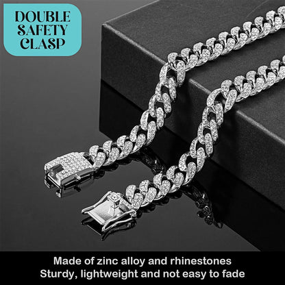 Full Diamond Gold Chain Necklace for Dog, Luxury Dog Collar, Large Gold Chain, Dog Supplies