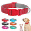 Reflective Pet Dog Collar Durable Nylon Dog Collars Necklace Adjustable Puppy Collars for Small Large Dog Pug Safety In Night