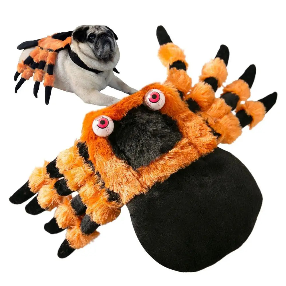 Pet Spider Costume Fun Cosplay Outfits Dress up  Pet Supplies for Halloween Dressing Spider Decor Spooky Halloween Parties