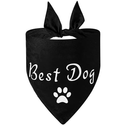 Dog Wedding Bandana Pet Triangle Bib White Scarf Neckerchief Engagement Announcemet She Said Yes My Humans are Getting Married