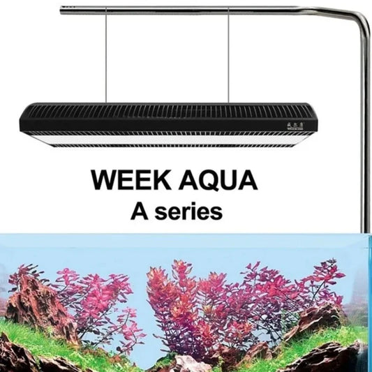 WEEK AQUA A430 Pro Full Spectrum Aquarium Led Light Fish Tank Aquatic Plants Light with APP Bluetooth Controller and Shade Plate