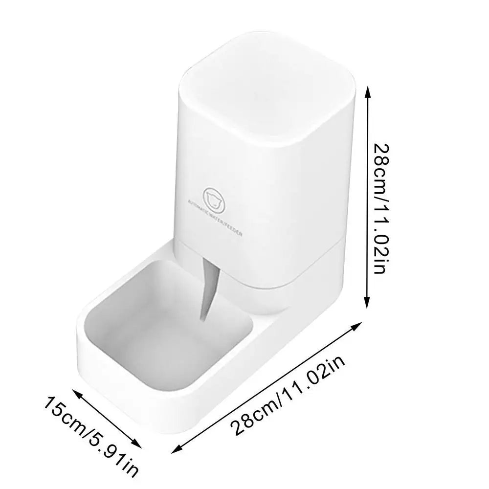 Cat Feeder Automatic Gravity Feeding System Large Mouth Design Pet Feeder Safe Using Dog Automatic Feeders Cat Water Dispenser