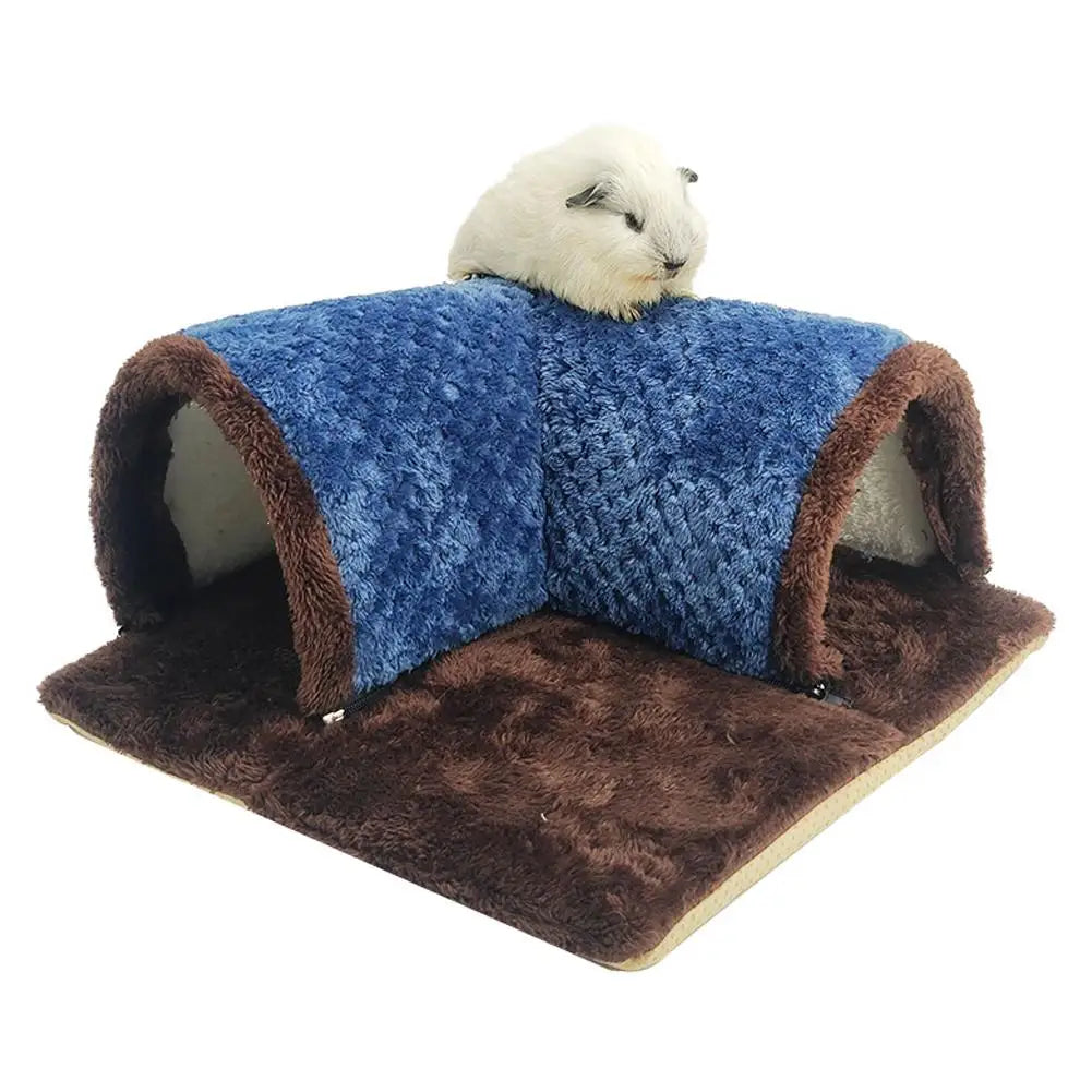 Squirrel Hamster Rabbit Chinchilla Play Blanket 90 Degree Right Angle Channel Thickened Sponge Hair Small Animal New Home