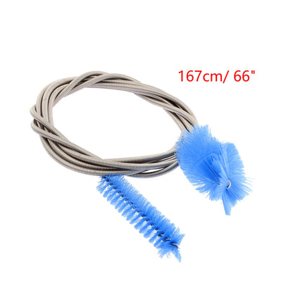 UXCELL 1PC Aquarium Tube Cleaning Brush Pipe Clean Tools Drinking Glass Straw Double Ends Brushes Cleaner Fish Tank Washing Set