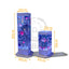 Flyfirm 32 Inch 8-Color Changing Sensory Bubble Aquarium with LED Lights 12 Floating Fish, Perfect for Autism,Anxiety Therapy