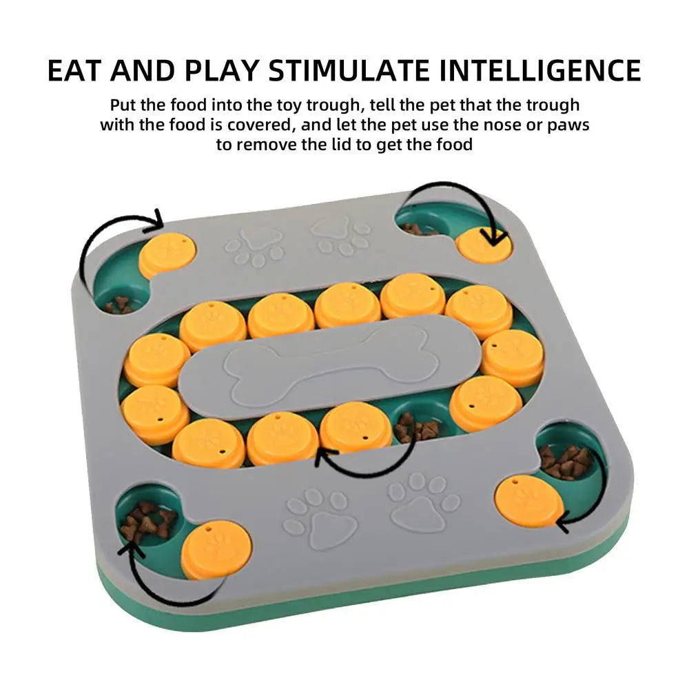 Dog Food Puzzle Feeder Puppy Treat Toy Food Dispenser Interactive Dog Toy Slow Feeder For IQ Training Treat Dispensing Aid Pets
