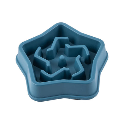 Slow Feeder Dog Bowls Slow Eating Pet Bowls Puzzle Anti-Gulping Interactive Bloat Durable Preventing Choking Healthy Dogs Bowl