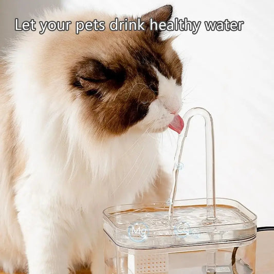 Cat Smart Drinking Fountain Automatic Circulation Large-capacity Water Tank Multiple Filtration Systems Safe And Hygienic USB Ch