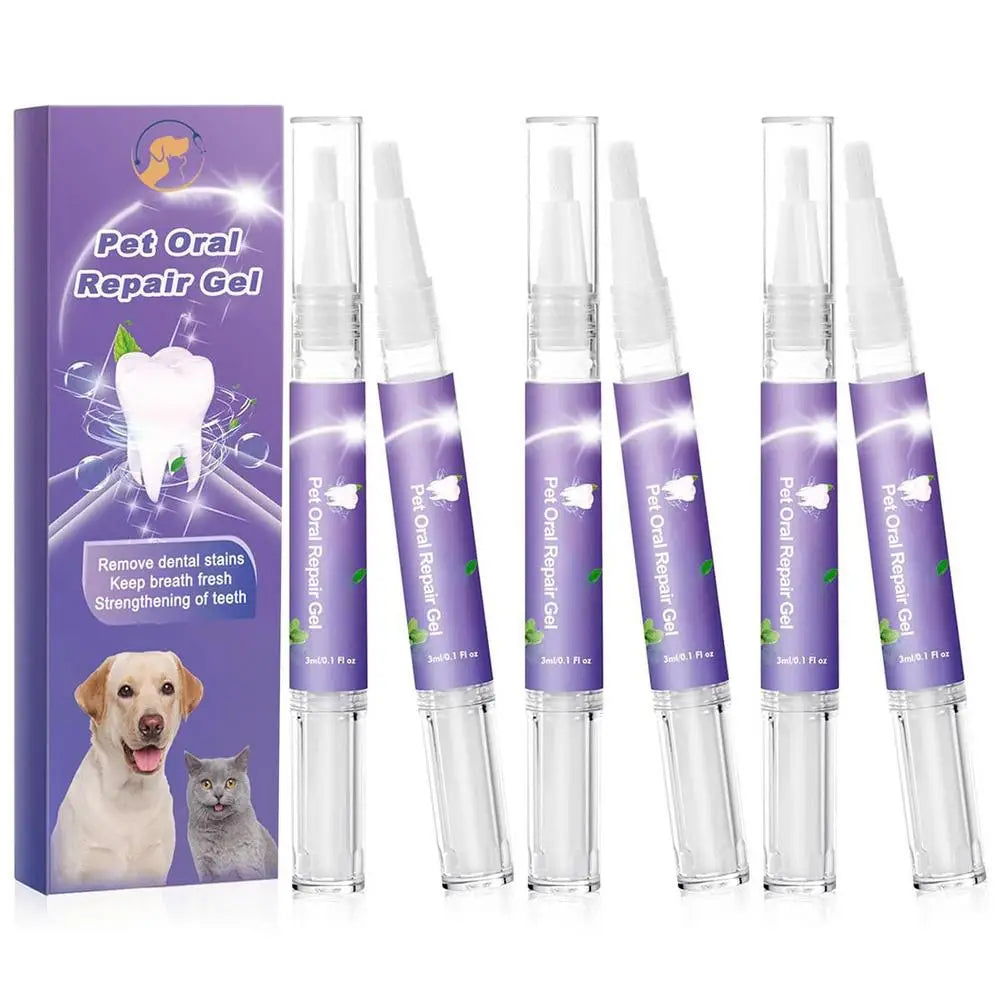Pet Oral Gel Pet Oral Repair Gel Cleaning Dog Cat Teeth Natural Teeth Cleaning Tools Dental Stain Cleaning Pen Care Cleaner