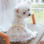 Cute Floral Puppy Dog Cat Princess Lace Dress Skirt Summer Pet Dresses for Small Dogs Poodle Pomeranian mascotas Clothes vestido