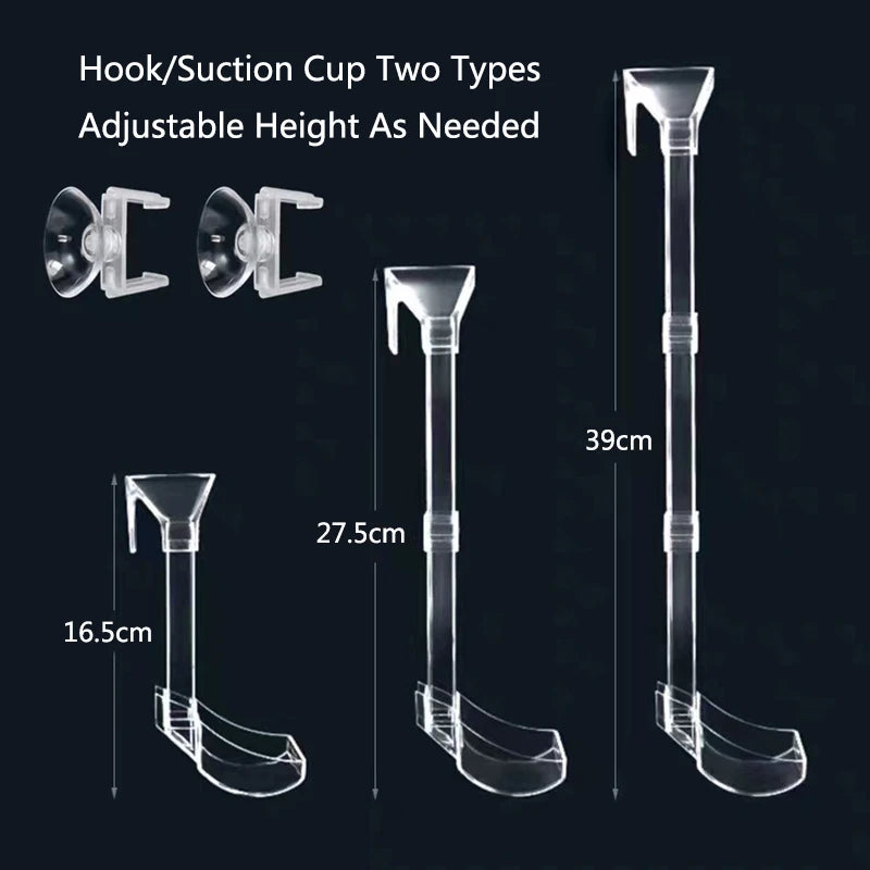 Highly Transparent Acrylic Aquarium Feeder Tube Dish Transparent Fish Tank Shrimp Snail Shrimp Food Feeding Bowl Accessories