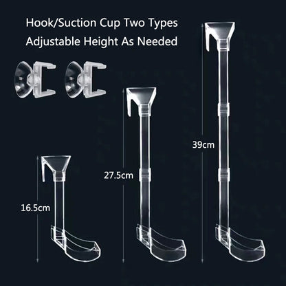 Highly Transparent Acrylic Aquarium Feeder Tube Dish Transparent Fish Tank Shrimp Snail Shrimp Food Feeding Bowl Accessories