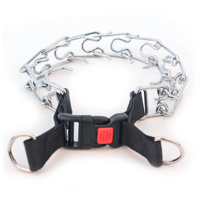 Strong Dog Prong Collar for Dogs Adjustable Detachable Dog Training Collar with Quick Release Buckle for Small Medium Large Dogs
