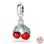 Fit Pandora 925 Original Bracelet 925 Silver Plate Flower Bird Series Charms Beads For Women Fashion DIY Jewelry Gifts Making